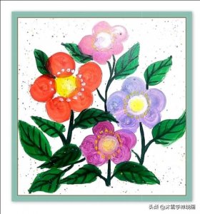 每天画一点 儿童丙烯画  让生活更快乐系列1 开心小花 零基础绘画