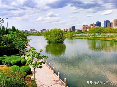 ​太原汾河公园，绿树成荫，网红步道，鸟飞蛙鸣，人与自然和谐共生