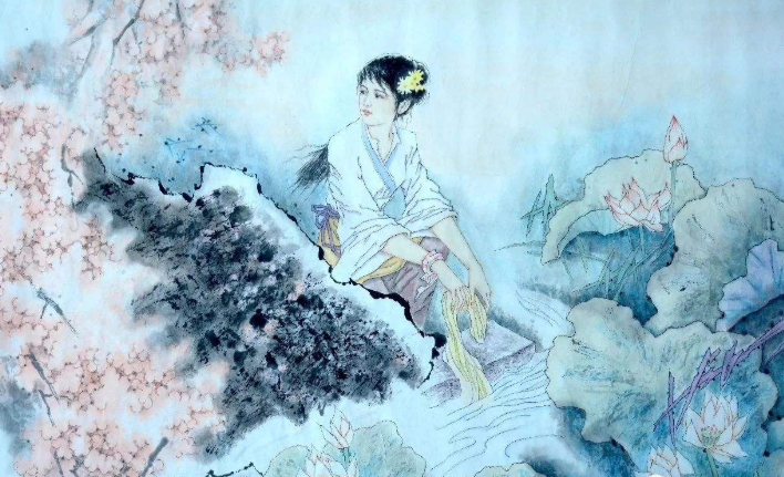 沉鱼——西施浣纱.