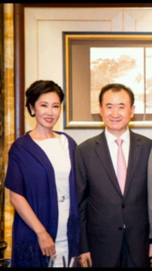 王健林老婆林宁,自己拥有投资集团,气质不凡,背景深厚