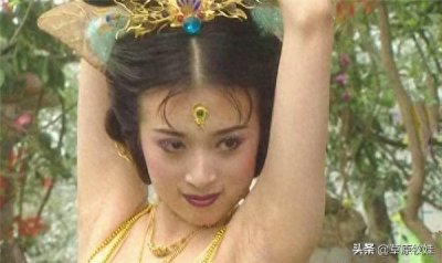 ​罕见的西游记幕后照，孔雀公主怎么穿都好看，图五是孙悟空和妻子