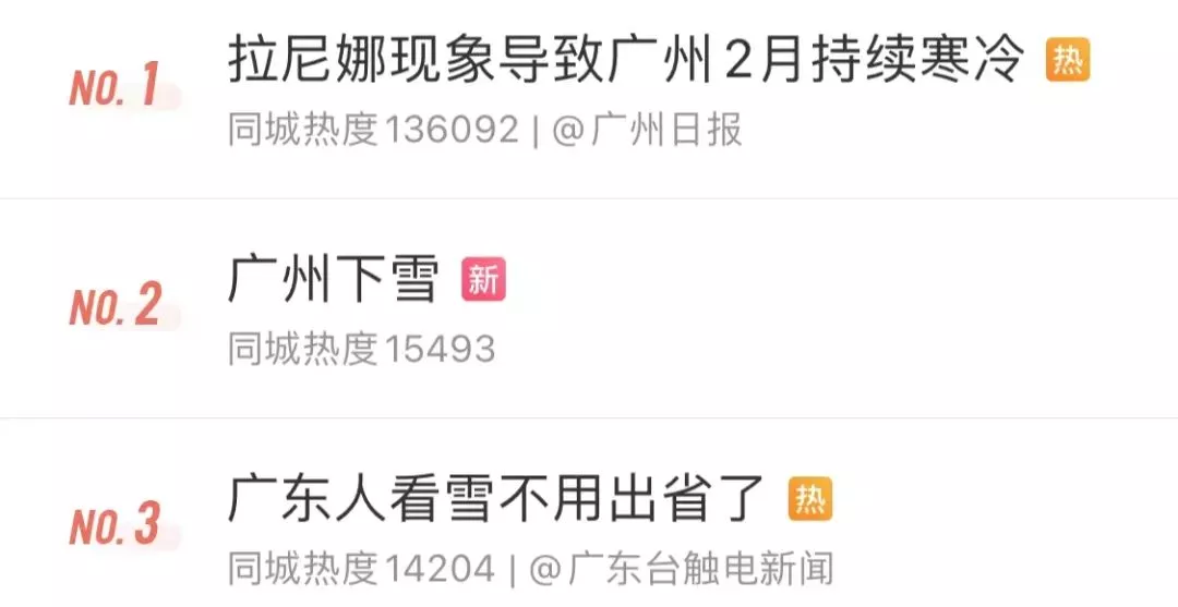 广州真的下雪了?原来这里的“雪”最大......气象部门最新回应