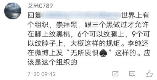 李纯黑桃纹身含义（李纯露黑桃纹身引发争议）(3)