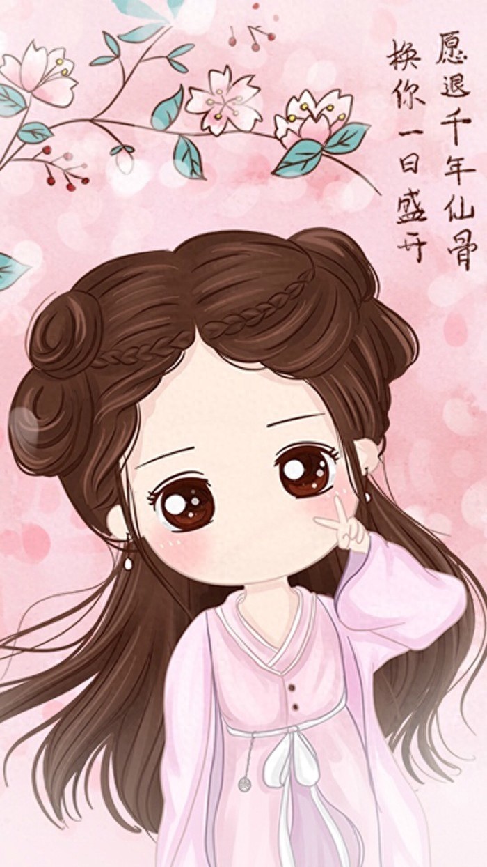 赵丽颖明星Q版花千骨人物可爱图片，真人和Q版一样萌