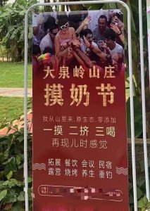 ​农庄推出“摸奶节”“一摸、二挤、三喝”？村委会：实为挤羊奶 项目已关停