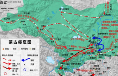 ​蒙古灭西夏的过程
